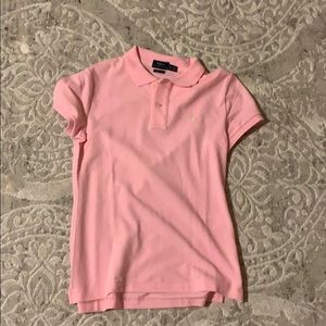 bubblegum pink polo ralph lauren short sleeve